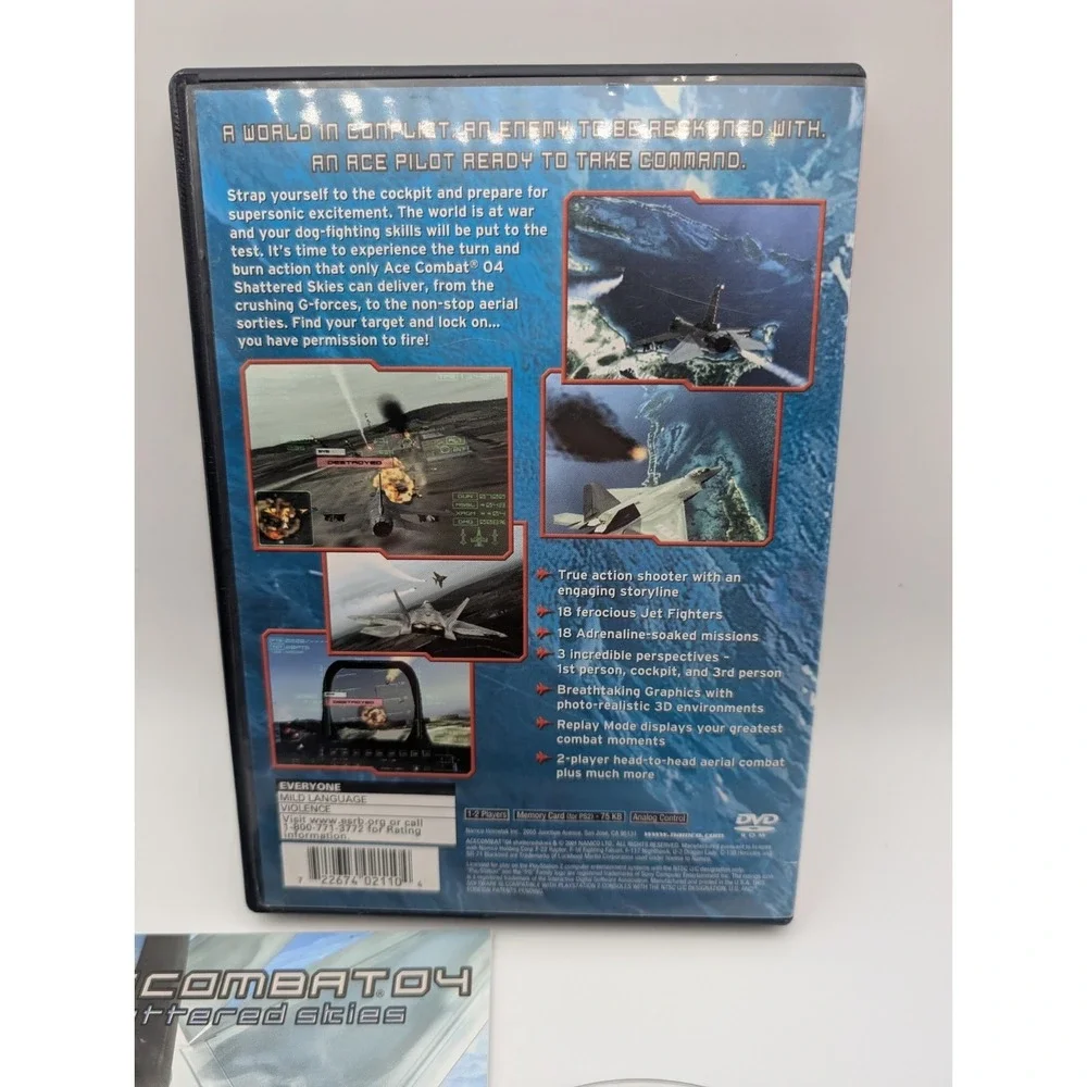 Ace Combat 4 Shattered Skies (PlayStation 2 PS2) Cib Tested Complete
